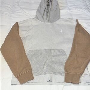 Jordan Men's Light Gray and Tan Hoodie